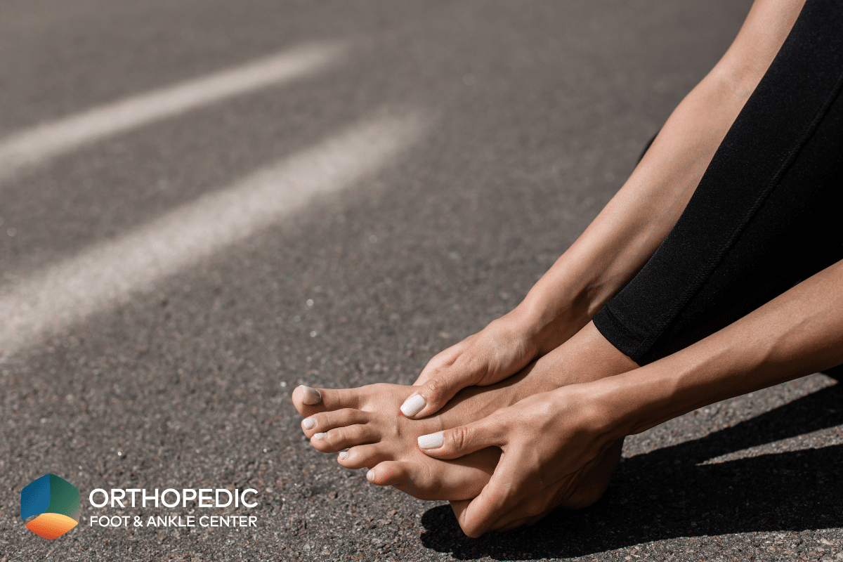 A sportswoman that got a foot stress fracture while exercising in Ohio.